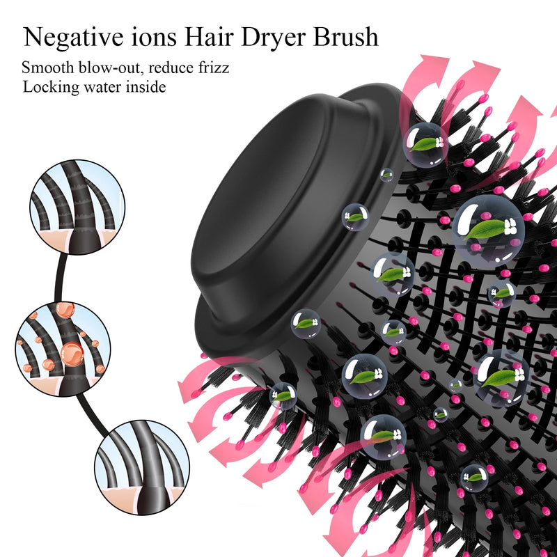 Escova alisadora de cabelo elétrico, Pente aquecimento, Secador alisador, One Step Salon